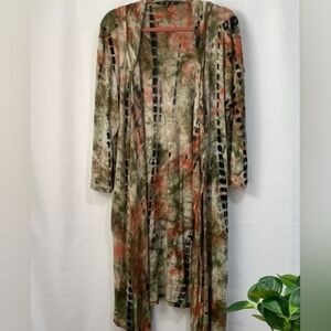 Coin 1804 Tie Dye Duster size large